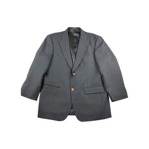 Haggar Black Label Men's Charcoal Gray Blazer Two Button Classic Fit